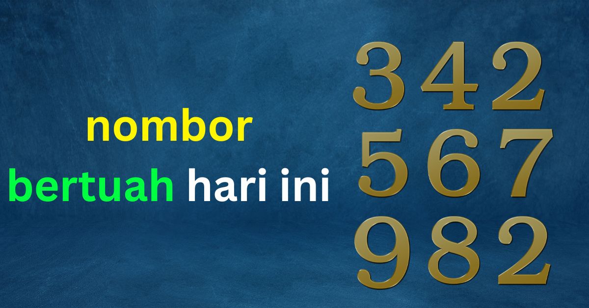 the concept of nombor bertuah hari ini (lucky number today) is a strategy, not only thrilling.